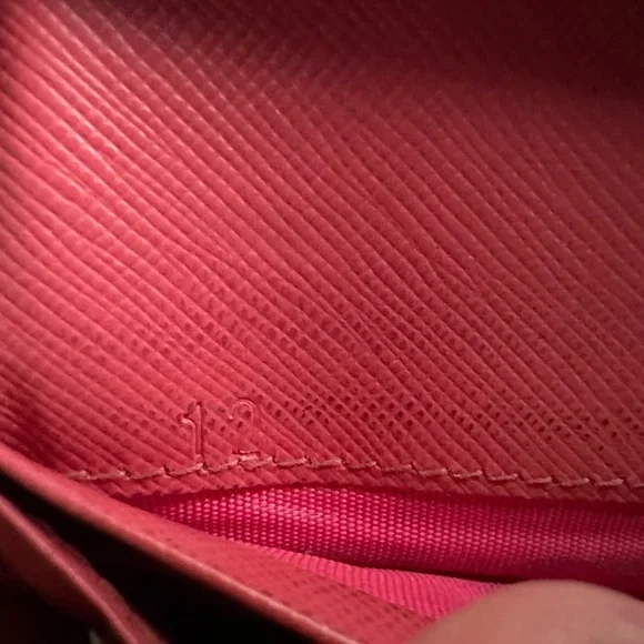 Prada Pink Saffiano Bow Continental Wallet - Picture 8 of 13